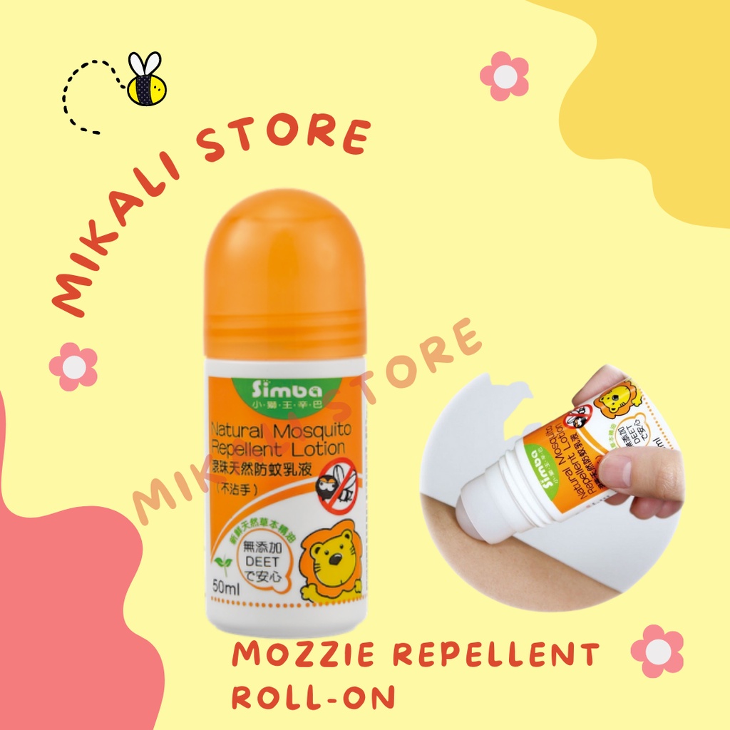 [Ready Stock] Simba Baby Natural Mosquito Repellent RollOn Lotion 50ml