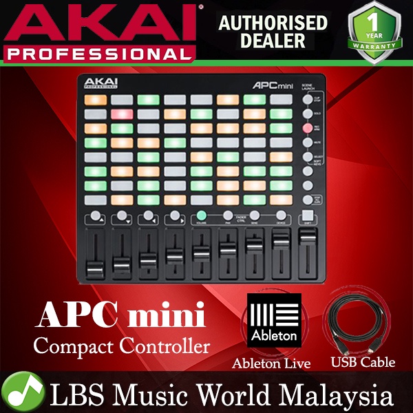 Akai Professional APC Mini Ableton Live Controller Midi with 8 x 8 Pad ...