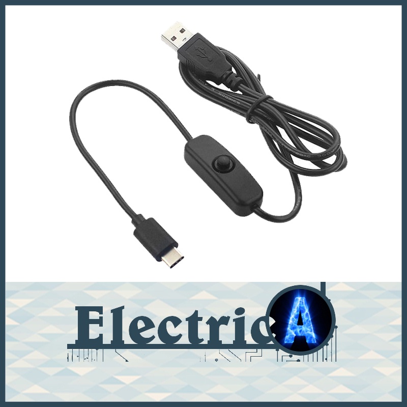 ⚡ Power Supply Adapter Cable 5V 3A USB to Type C for Raspberry Pi 4 4B [ElectricA]