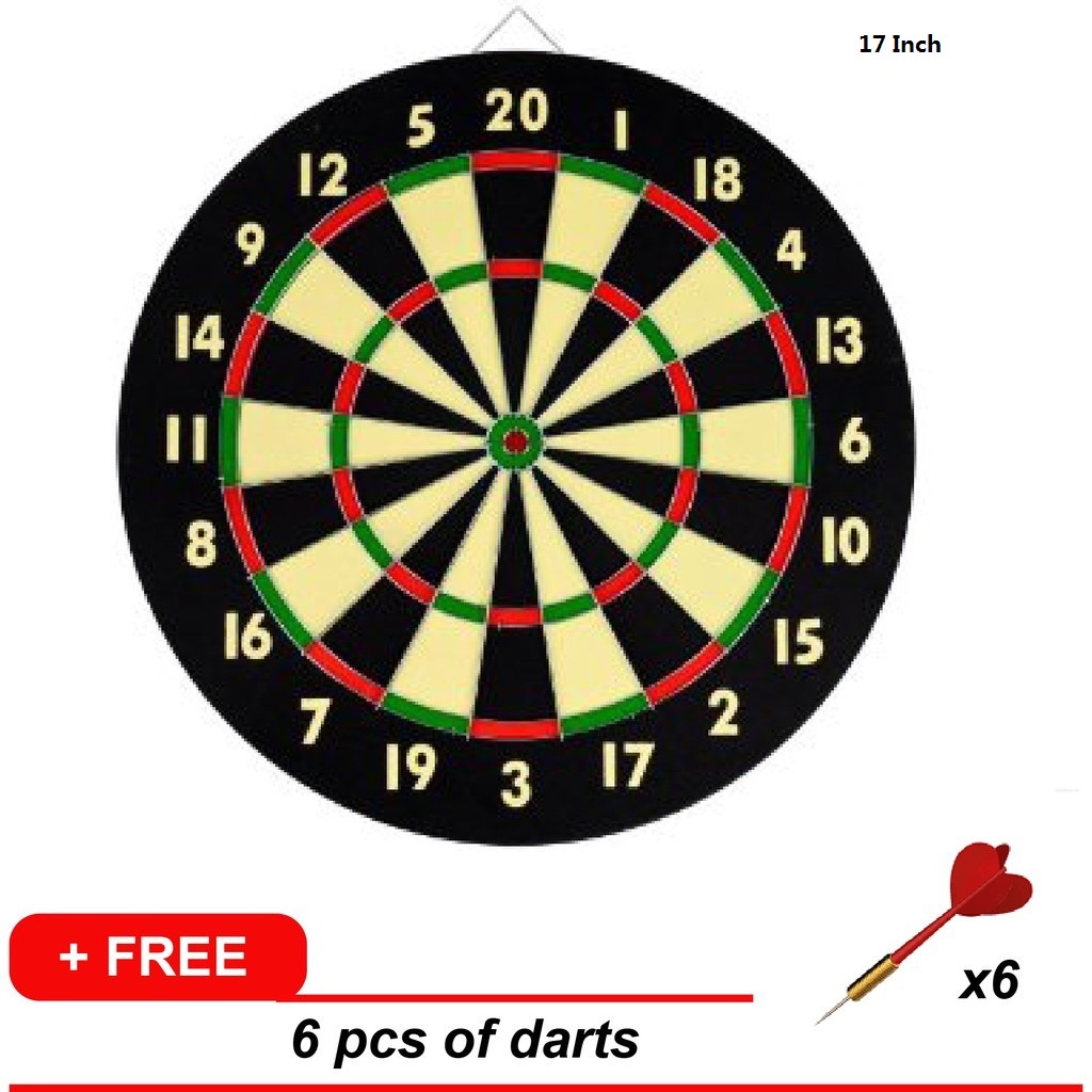 17'' / 12" Professional International Competition darts dartboard X 1/2