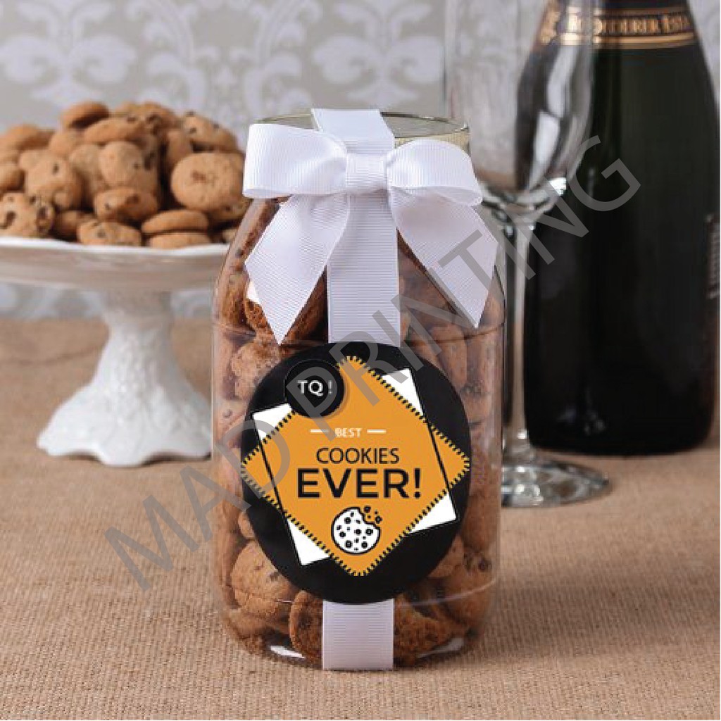 Stiker Sticker (HARGA BORONG) (100pc) Kuih Biskut Raya Produk Label ...