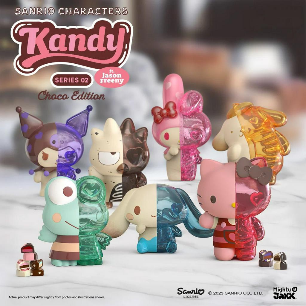 KANDY X SANRIO FT. JASON FREENY SERIES 02 (CHOCO EDITION) Hello Kitty 现货正品  MIGHTY JAXX 三丽鸥糖果系列第二代甜蜜巧克力系列盲盒玉桂狗库洛米凯蒂猫潮玩手办