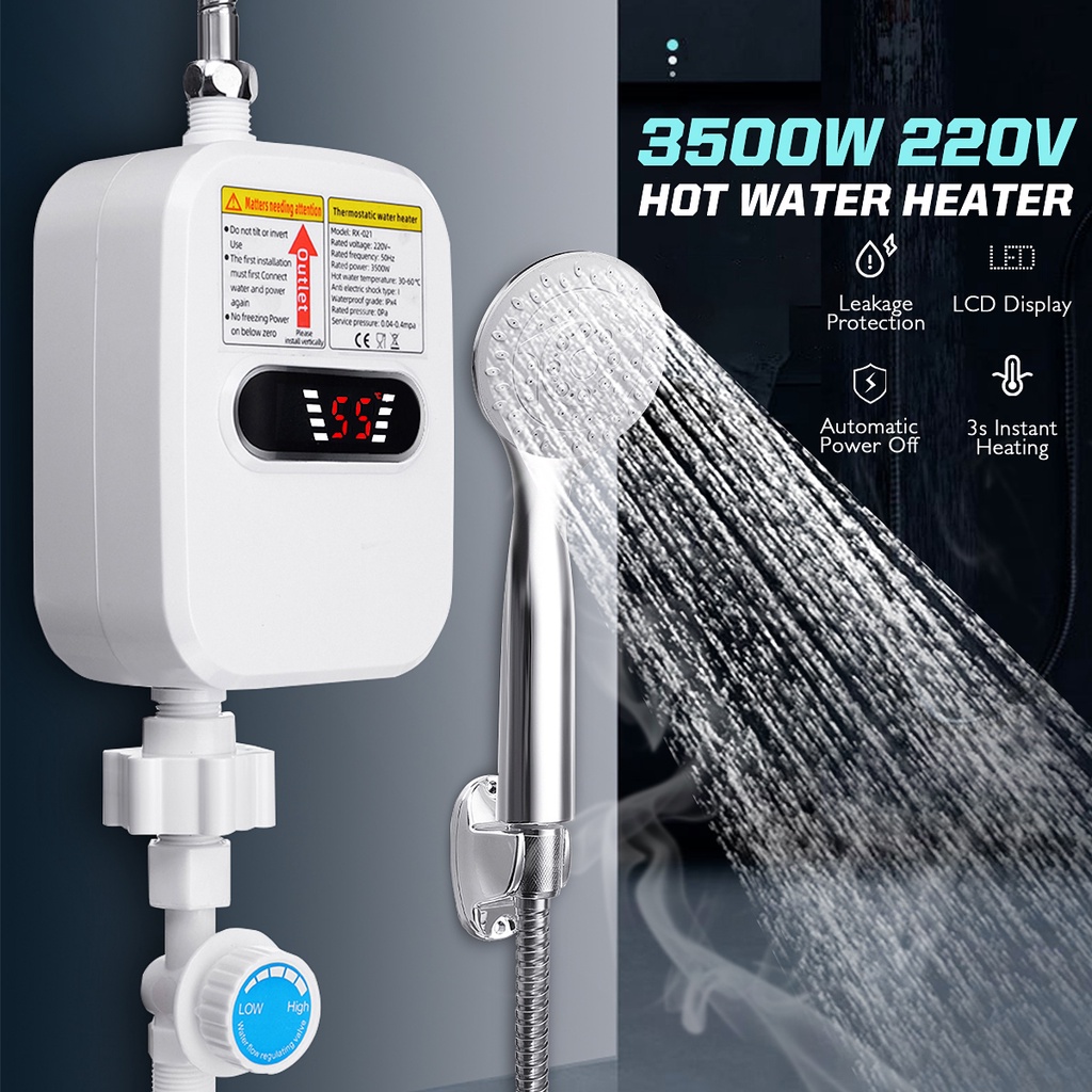 Water Heater Bathroom Kitchen Instant Electric Hot Water Heater Tap ...