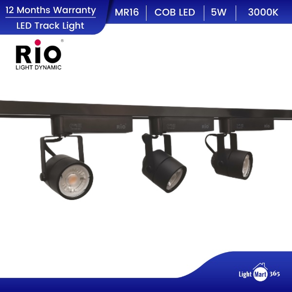 RiO Track Light COB LED MR16 5W Commercial Grade Die Cast Aluminium ...