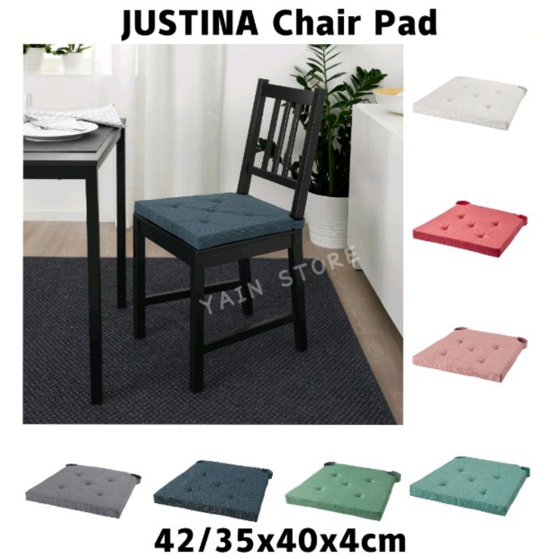 Ready Stock Branded 100 Original JUSTINA Chair Pad Grey Dark