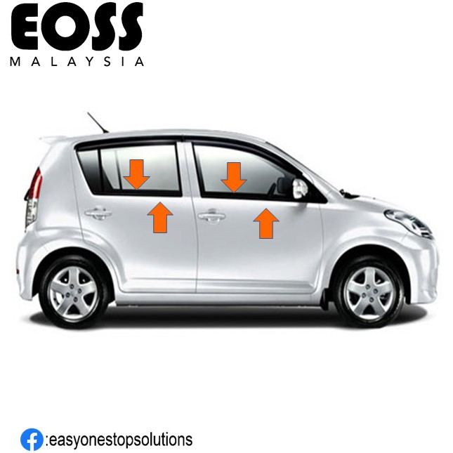 1set PERODUA MYVI 2005-2011 Door Glass Moulding | 4 DOOR | Shopee Malaysia