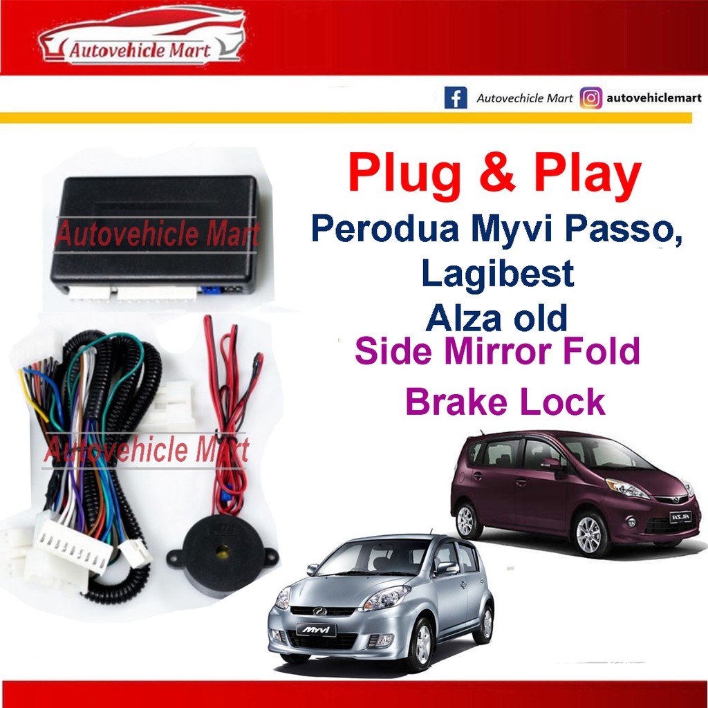 Perodua Myvi first gen Lagibest ,Perodua Alza old Side Mirror Auto Fold ...