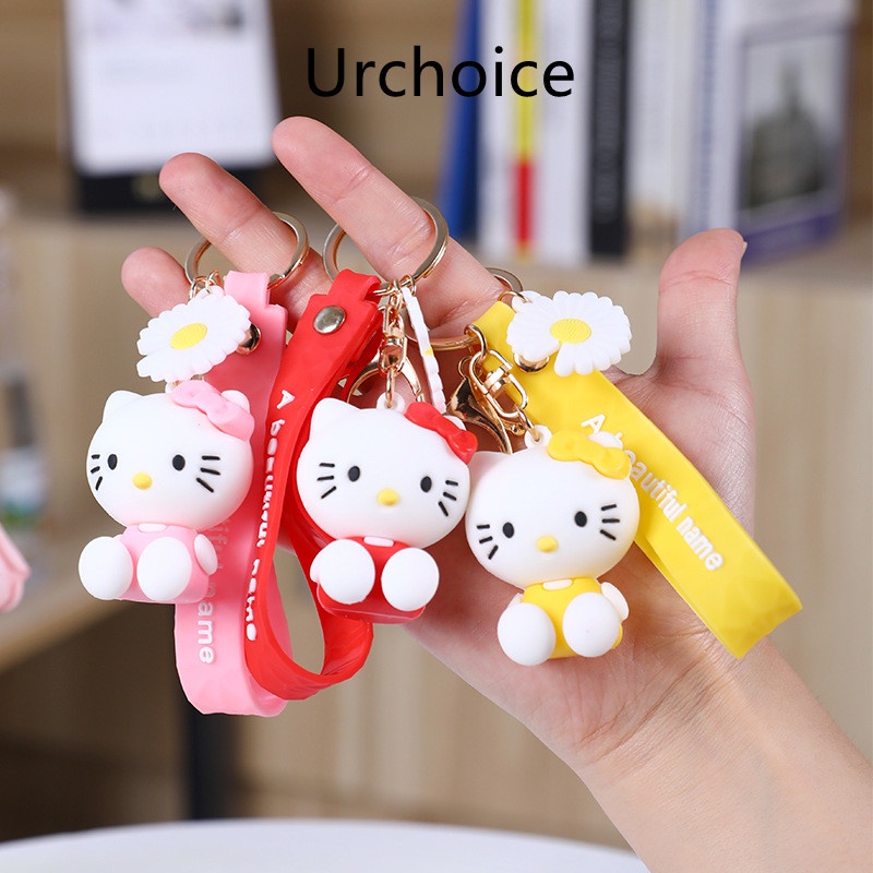 Hard plastic sale kitty keychains