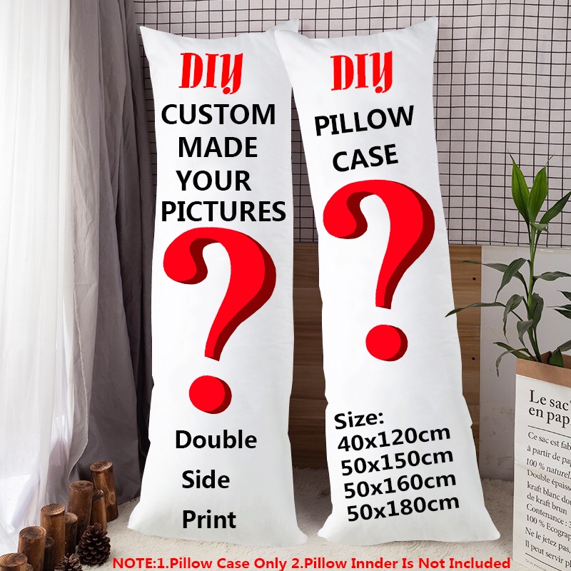 DIY Photo Custom Design Print Made Double Side Rectangle Pillow Case ...