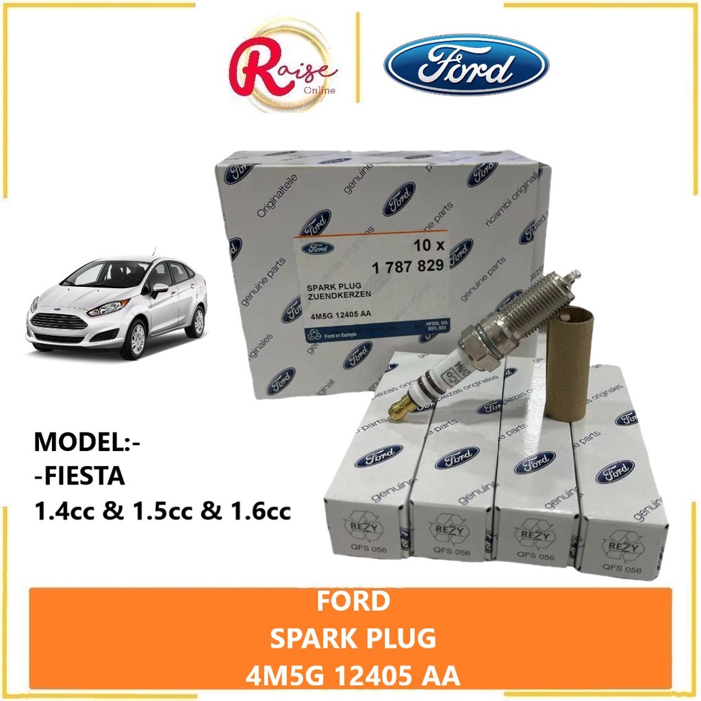 100 % GENUINE FORD SPARK PLUG 4M5G 12405 AA FORD FIESTA 1.4cc 1.5cc 1 ...