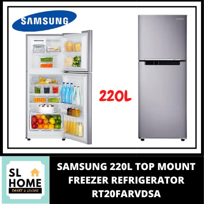 SAMSUNG RT20FARVDSA 220L TOP MOUNT FREEZER REFRIGERATOR WITH DIGITAL ...