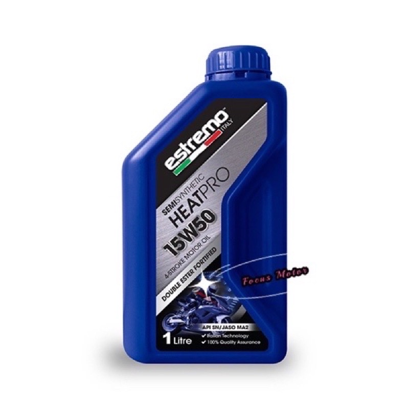100 original Estremo Motorcycle Oil 4T Semisynthetic Heatpro 10W40 and