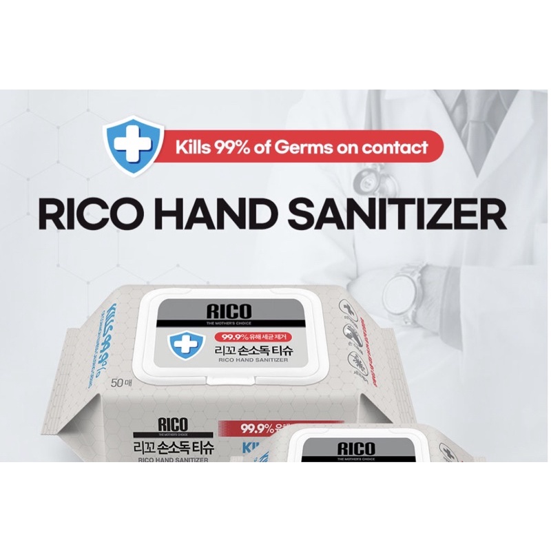 Rico Hand Sanitizer (50sheet) | Shopee Malaysia