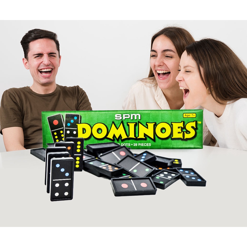 SPM Dominoes Colour Dots Game [28 pieces] 100 Original Quality