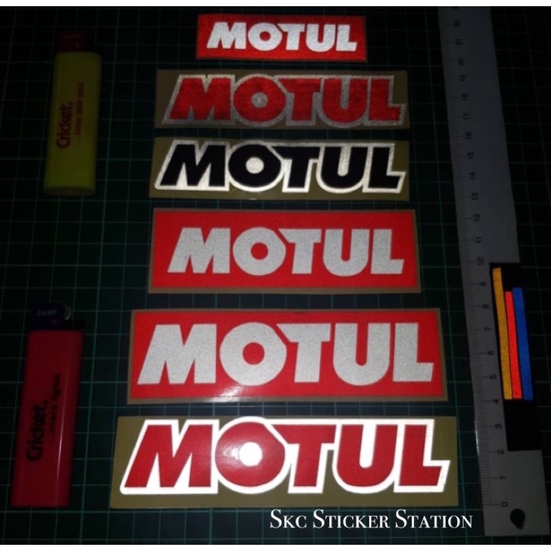 Motul Lubricant Performance Oil Sticker Cutting Overlapping Reflective ...