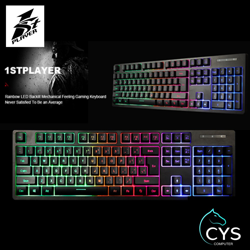 1ST PLAYER FIRE DANCING K5 RGB GAMING KEYBOARD | Shopee Malaysia