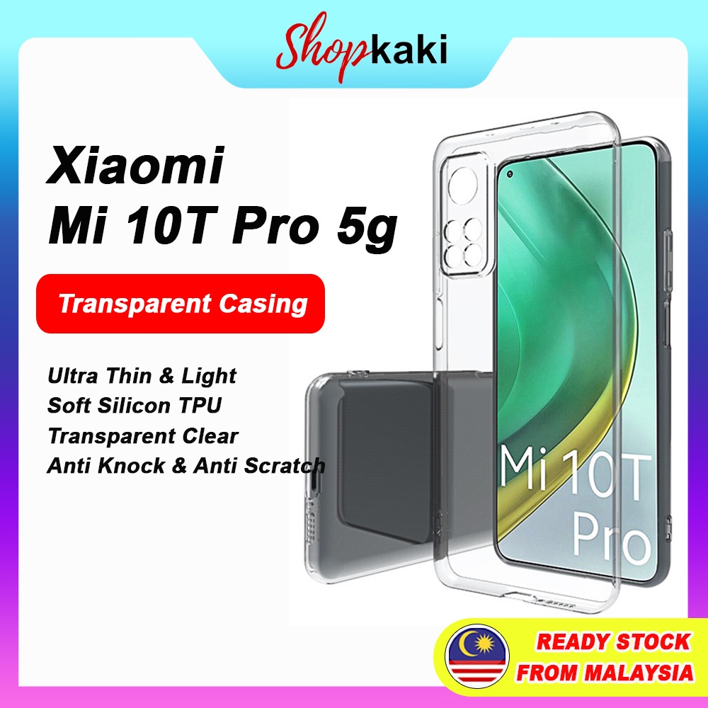 Shopkaki Xiaomi Mi 10T / 10T Pro 5g Transparent Casing Clear Case Cover ...