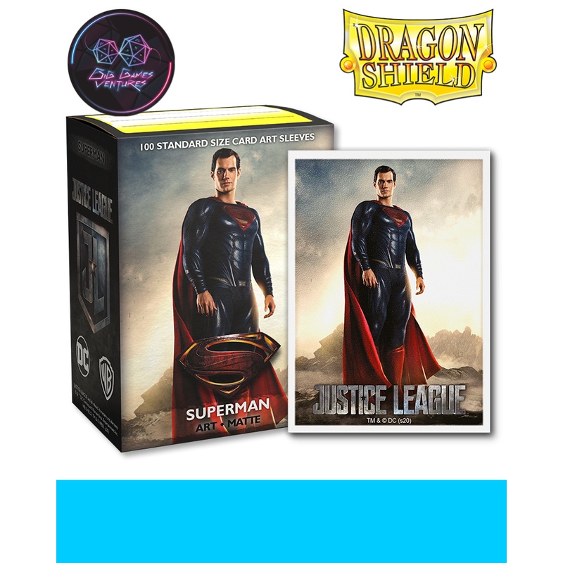 european card sleeves Superman Standard Deck Protector Sleeves (65ct) for Justice League main image 1