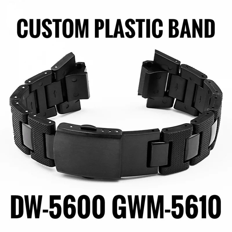 Plastic Watch Band for Casio G Shock DW 5600 GW M5610 GWB5600 Series Watchband Bracelet with tools Strap 16mm