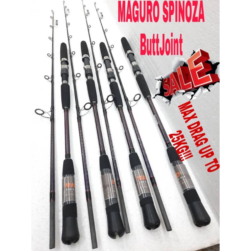 ROD MAGURO SPINOZA SG GIANT MONSTER SPINNING (BUTT JOINT) Shopee