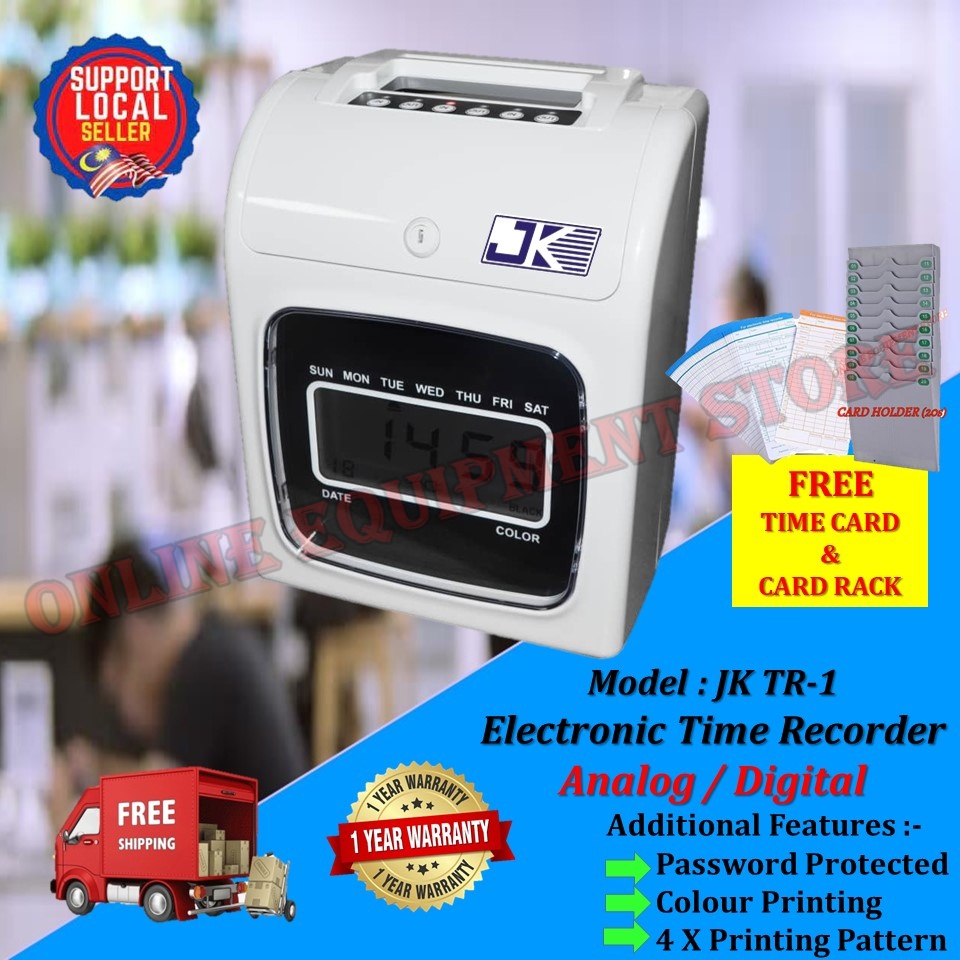 【Hot Stock】[READY STOCK] JK TR1 Electronic Time Recorder Digital