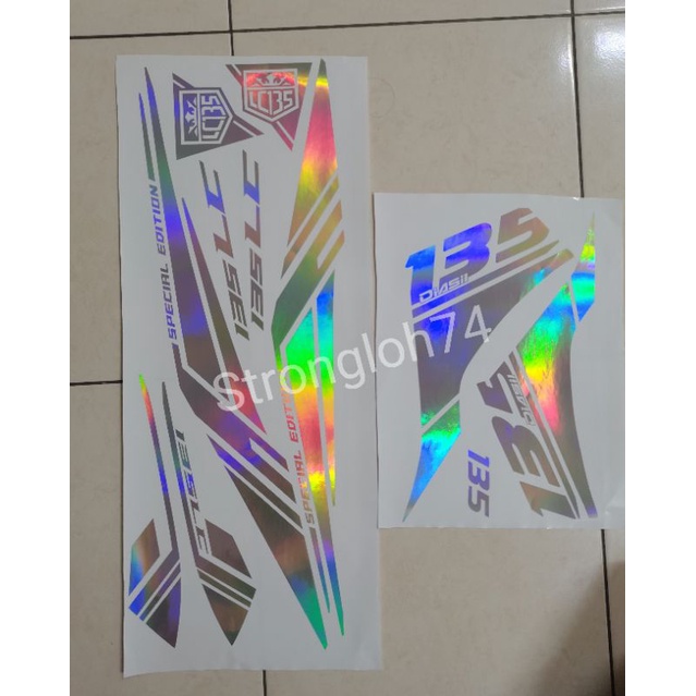 LC135 V2 V3 V4 V5 V6 V7 RAINBOW COMPUTER CUT BODY STICKER | Shopee Malaysia