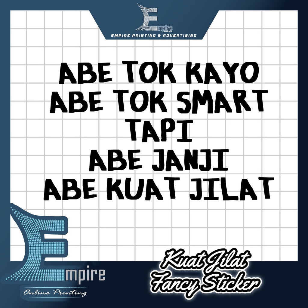 💥 NEW 💥 Kuat Jilat Fancy Sticker | Lori Truck | Cut-Out Sticker + FREE ...