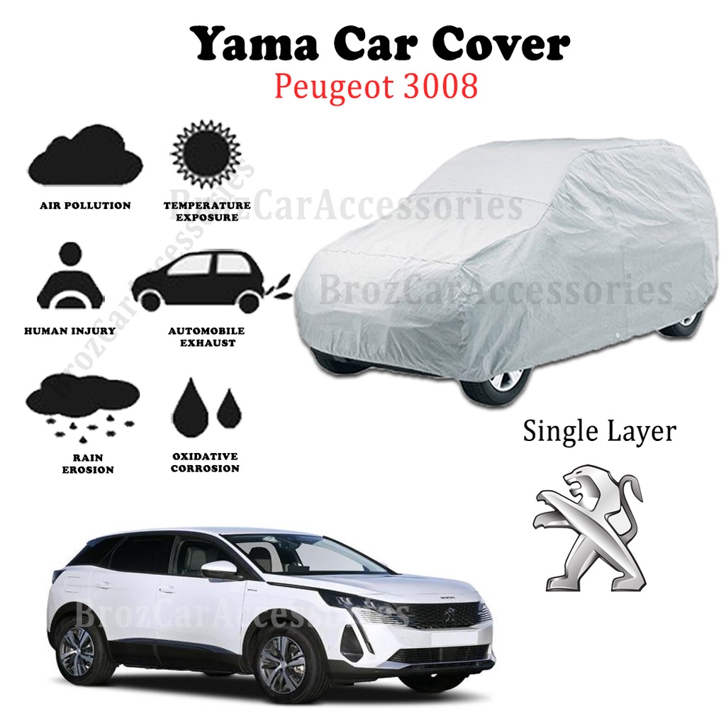 Selimut kereta Yama Car Covers - For Peugeot 3008 L Size (470 x 180 x  119cm)