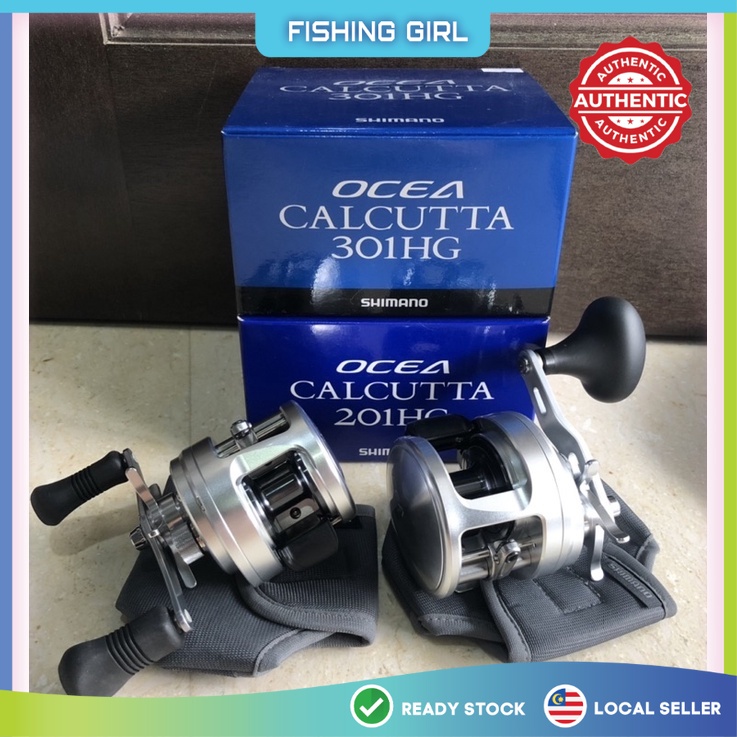 SHIMANO OCEA CALCUTTA 201HG/301HG CASTING REEL 🔥Ready Stock🔥 100%  Original🔥 Free gift