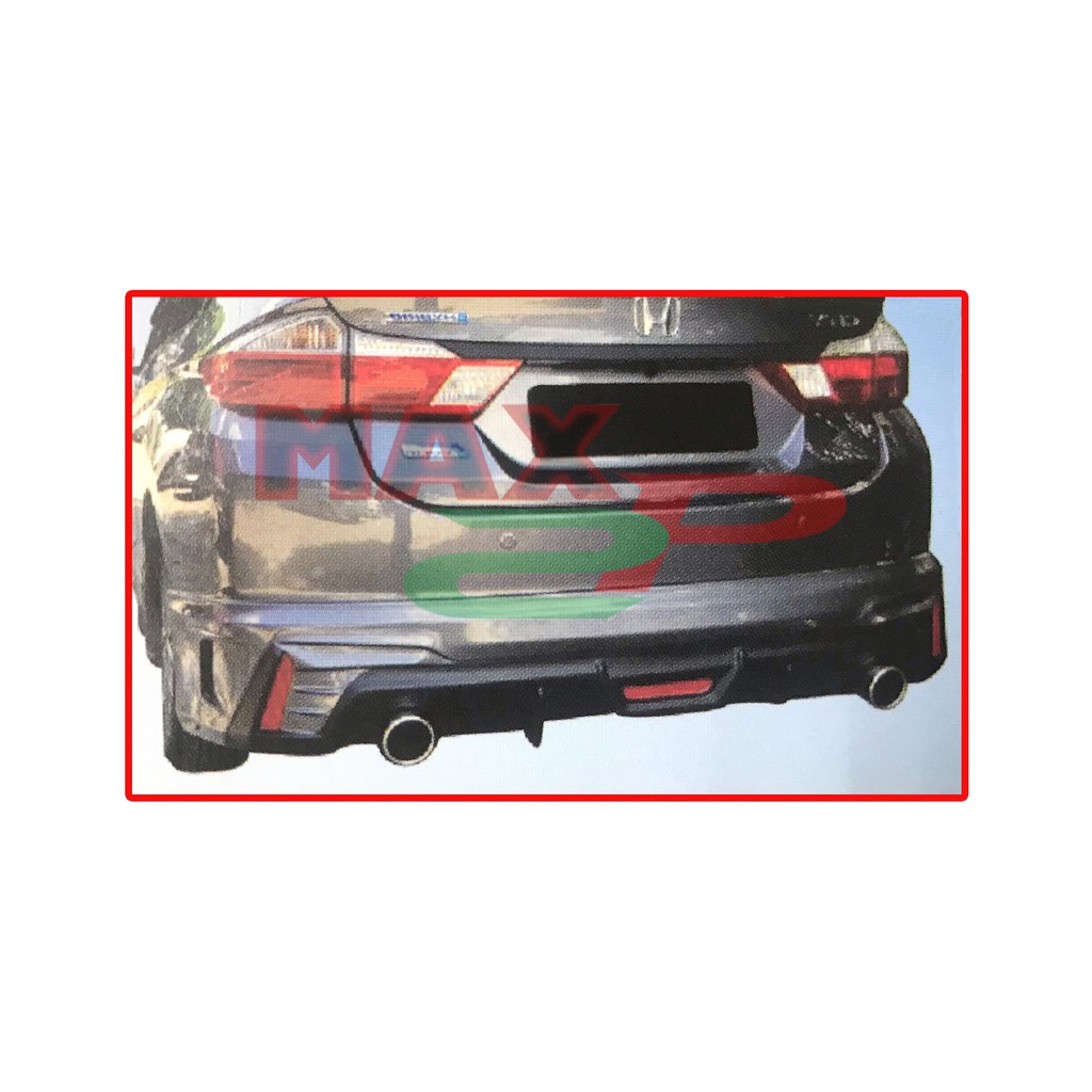 Honda City 6th Gen (2017 Facelift) DRIVE 68 Rear Back Bumper Skirt With ...