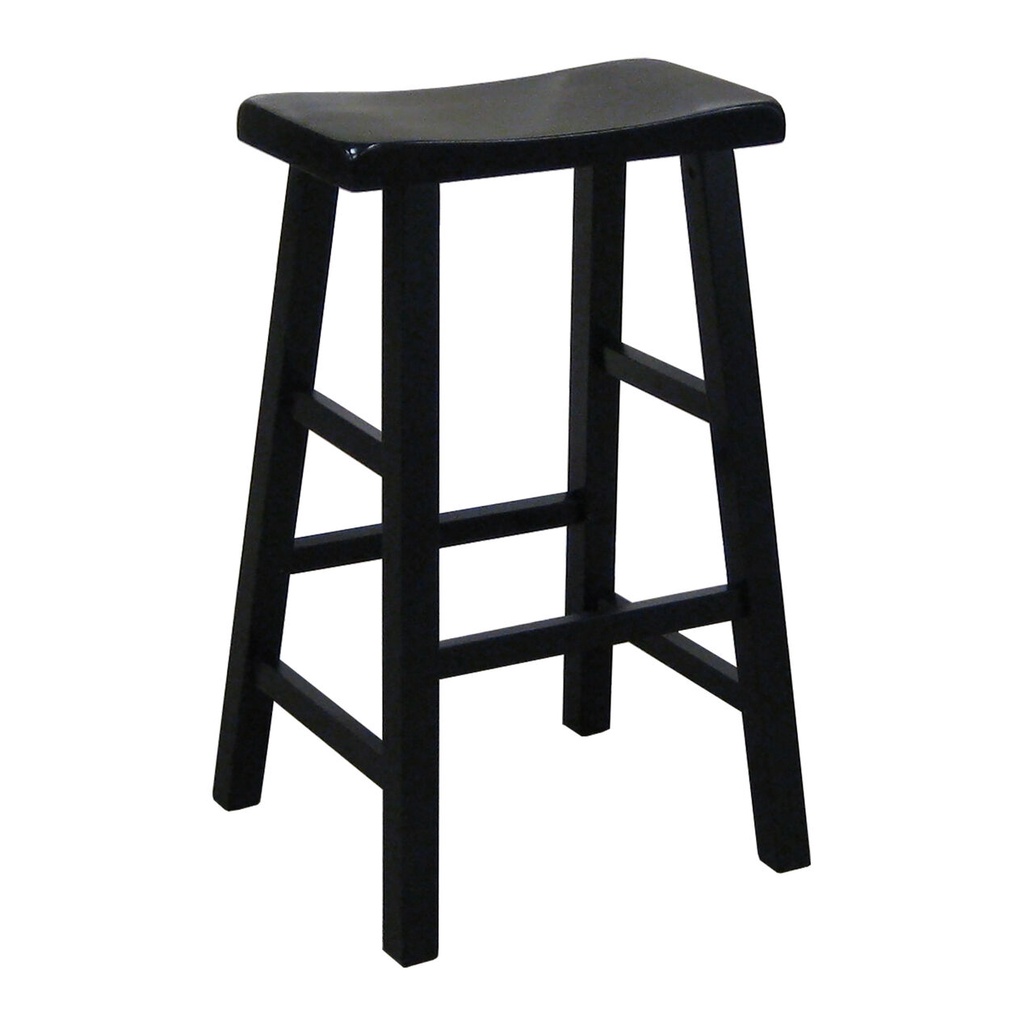 LCL 24" 60CM HEIGHT Saddle Bar Counter Stool ChairBLACK 1pc Shopee