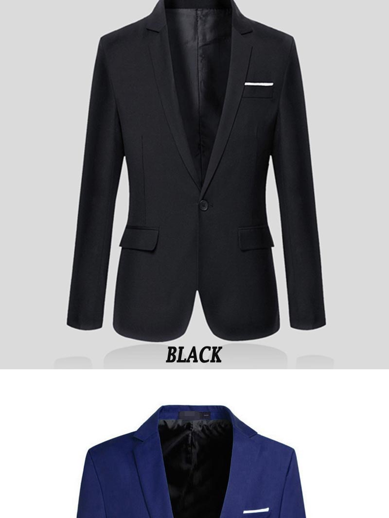 🇲🇾 LOCAL STOCK🔥 Men's Blazer Formal Black Blazer Lelaki Jacket Business ...