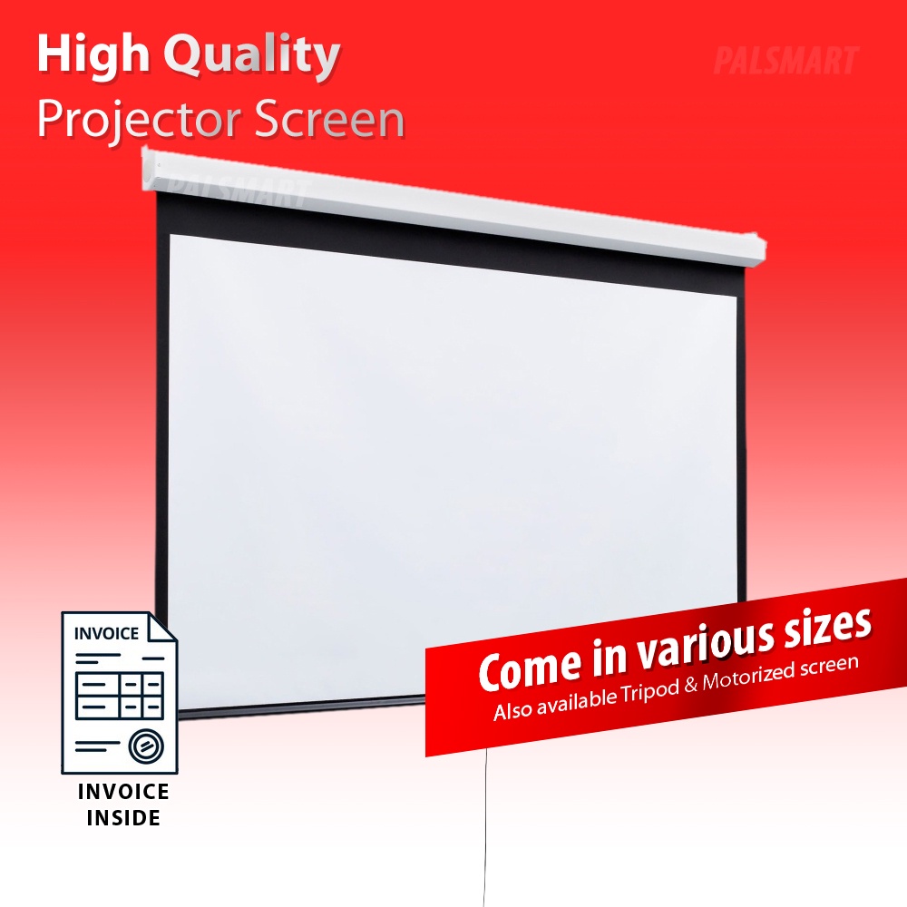 Projector Screen High Quality Matte White - Wall / Tripod / Motorized ...