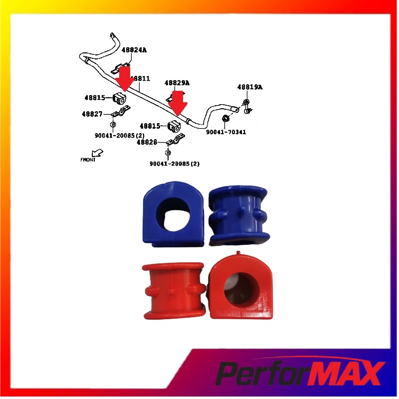 PERODUA MYVI 20052017 / PERODUA ALZA 20092020 SILICONE FRONT/DEPAN