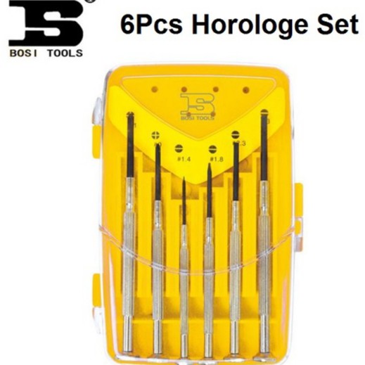 6 in 1 Horologe Repair Kits Horologe Precision Screwdriver Clock Repair
