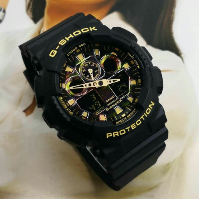 G-SHOCK GA100 ORIGINAL AUTOLIGHT BLACK GOLD EDITION 💯 READYSTOCK ...