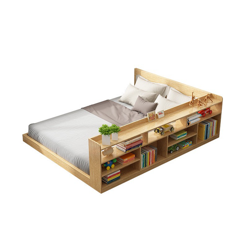 Japanese Tatami Bed Frame HDF Wood Waterproof Single Double Bed With