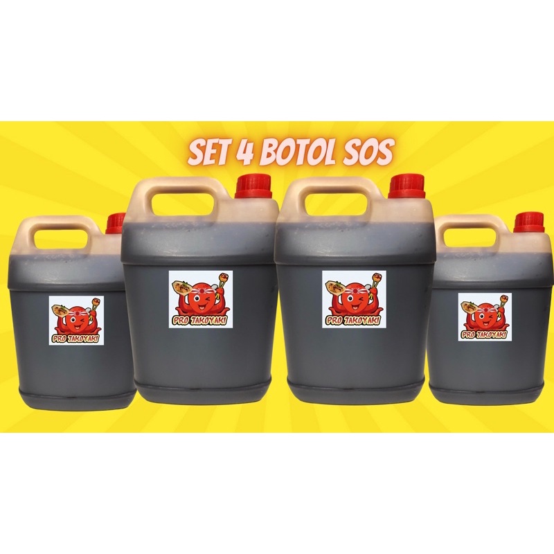 SET 4 BOTOL SOS PRO TAKOYAKI | Shopee Malaysia