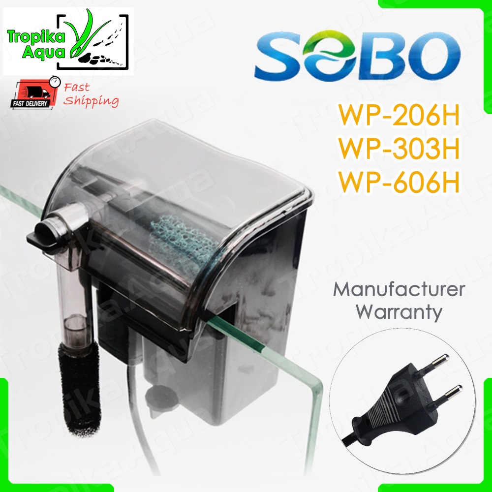Sobo Hanging Filter with skimmer (HoB) WP206H WP303H WP606H aquarium