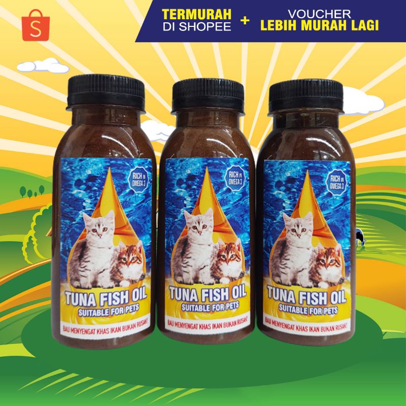 Tuna OIL 100 - Tuna Fish OIL For Cat OIL Liquid Cat Vitamins Omega 3 ...