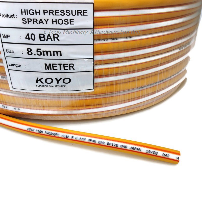 KOYO HIGH PRESSURE HOSE 8.5mm x 14.5mm FOR AIR & WATER