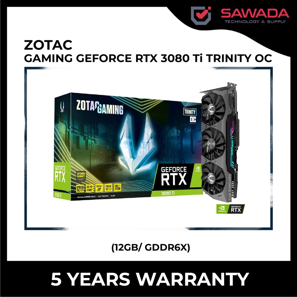 ZOTAC GAMING GEFORCE RTX 3080 Ti TRINITY OC 12GB GDDR6X | Shopee Malaysia