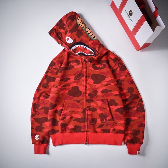 Fake red bape hoodie clearance