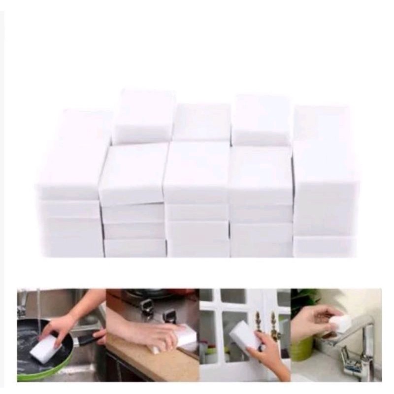White Nano Magic Cleaning Sponge Nano Magic Sponge Magic Viral Magic ...