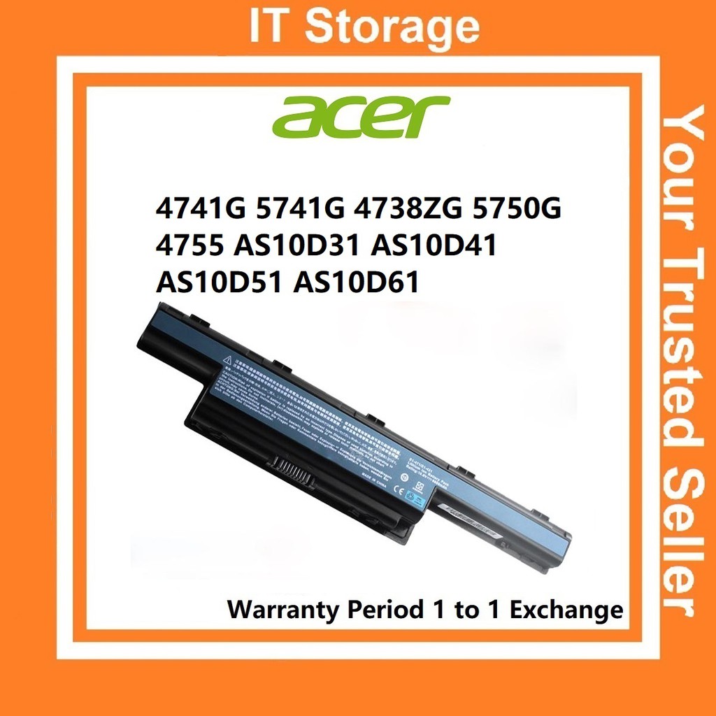 AS10D31 Battery For ACER 4741G 5741G 5742G 5750G 7750G 7760G AS10D41