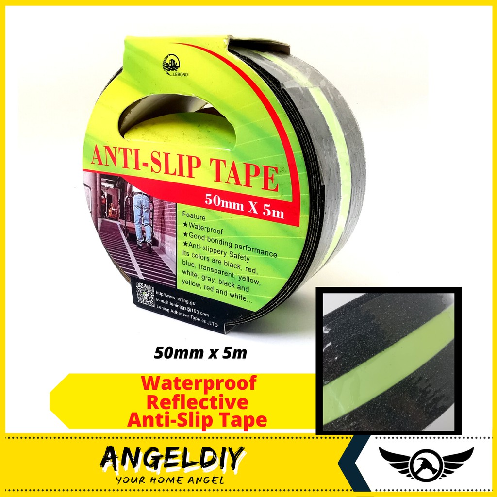 Reflective Black Floor Anti-Slip Tape Floor Safety Anti Slip Adhesive ...