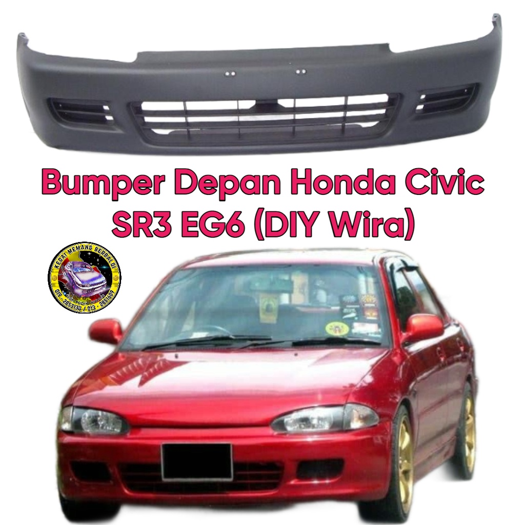 Bumper Depan Honda Civic SR3 EG6 2 DOOR (DIY Boleh Masuk Proton Wira ...