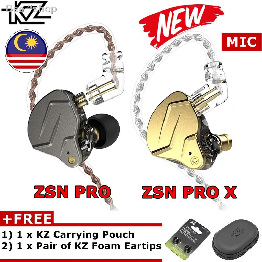 KZ ZSN PRO X Earphone 2 Driver In Ear Headphone Headset IEM for Handphone Android Hybrid HIFI music