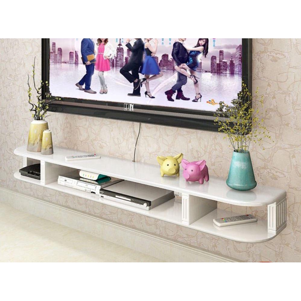 [READY STOCK] FOREVER European Style High Gloss Wall Mounted TV Shelves