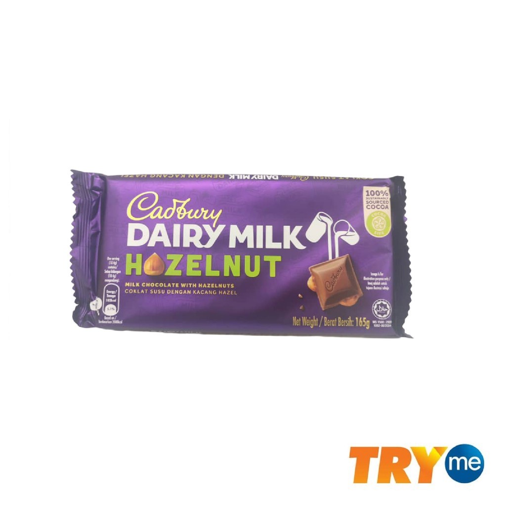 Cadbury Dairy Milk Chocolate Hazelnut 165g Shopee Malaysia